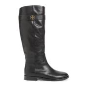 Zwarte Rijlaars met T-Lock Ontwerp Tory Burch , Black , Dames