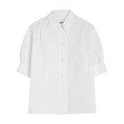 Witte Katoenen Knoopshirt Jil Sander , White , Dames