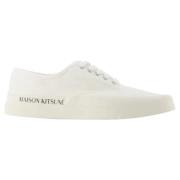 Canvas sneakers Maison Kitsuné , White , Dames