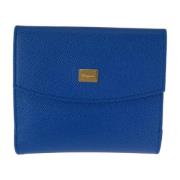 Pre-owned Leather wallets Salvatore Ferragamo Pre-owned , Blue , Dames