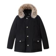 Lange Arctic Anorak Parka voor Mannen Woolrich , Blue , Heren