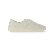 Leren sneakers met Intrecciato-detail Bottega Veneta , White , Heren