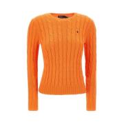 Round-neck Knitwear Ralph Lauren , Orange , Dames