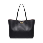 Zwarte Tote Tas met Draaisluiting Mulberry , Black , Dames