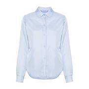 Heldere Blauwe Shirt Thermore Padding Aspesi , Blue , Dames