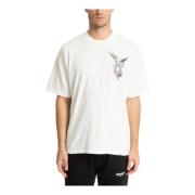 Gestreept Archangel Logo T-shirt Represent , White , Heren