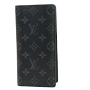 Pre-owned Canvas wallets Louis Vuitton Vintage , Gray , Dames