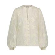 Fiore Lange Mouw Blouse Fabienne Chapot , Beige , Dames