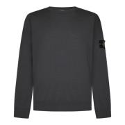 Grijze Wollen Trui Aw24 Stone Island , Gray , Heren