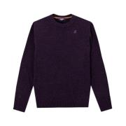 Pullover Sebastien lambswool K-Way , Purple , Heren