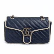 Pre-owned Leather gucci-bags Gucci Vintage , Blue , Dames