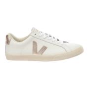 Extra Wit Platine Logo Sneakers Veja , White , Dames