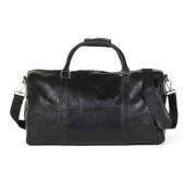 Zwarte leren weekendtas Howard London , Black , Unisex