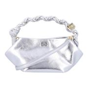 Zilveren Mini Bou Handtas Ganni , Gray , Dames