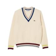 Crème Hoodie Klassieke Stijl Lacoste , Beige , Heren