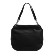 Logo Tote Tas met Ritssluiting Love Moschino , Black , Dames