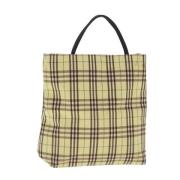 Pre-owned Canvas handbags Burberry Vintage , Yellow , Dames