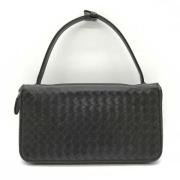 Pre-owned Leather wallets Bottega Veneta Vintage , Black , Dames