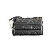 Zwarte polyethyleen schoudertas met ketting Valentino by Mario Valenti...