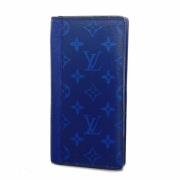 Pre-owned Fabric wallets Louis Vuitton Vintage , Blue , Heren