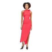 Bloemige Asymmetrische Gown Coperni , Red , Dames