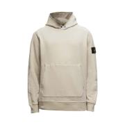 Crème Hoodie van Katoen Stone Island , Beige , Heren