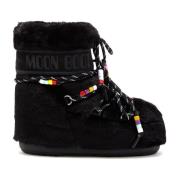 Zwarte enkellaarsjes voor vrouwen Moon Boot , Black , Dames