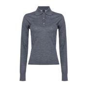 Grijze Polo Shirt Damesmode Pinko , Gray , Dames