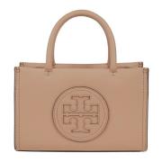 Stijlvolle Mini Tote Tas Nude Neutrals Tory Burch , Beige , Dames