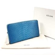 Pre-owned Leather wallets Celine Vintage , Blue , Dames