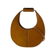 Bruine Leren Handtas Staud , Brown , Unisex