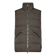 Beige Jas Aw24 Lichtgewicht Vest Stone Island , Brown , Heren