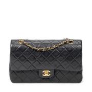 Pre-owned Leather chanel-bags Chanel Vintage , Black , Dames