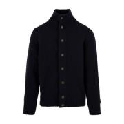 Blauwe Cardigan Sweaters voor Mannen Filippo De Laurentiis , Black , H...