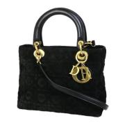 Pre-owned Suede dior-bags Dior Vintage , Black , Dames