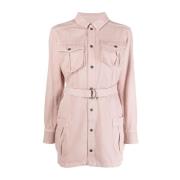 Roze Katoenen Midi Jurk Ksubi , Pink , Dames