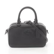 Pre-owned Leather handbags Coach Pre-owned , Black , Dames