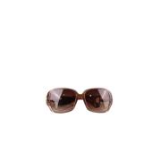 Pre-owned Plastic sunglasses Gucci Vintage , Brown , Dames