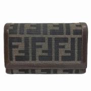 Pre-owned Canvas wallets Fendi Vintage , Brown , Dames