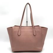 Pre-owned Leather totes Gucci Vintage , Pink , Dames