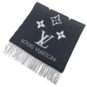 Pre-owned Cashmere scarves Louis Vuitton Vintage , Black , Dames