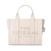 Witte Leren Medium Tote Handtas Marc Jacobs , White , Dames