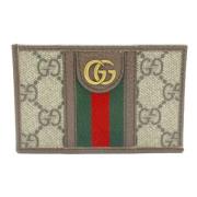 Pre-owned Canvas wallets Gucci Vintage , Brown , Dames