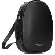 Elegante Zwarte Leren Schoudertas Gianni Chiarini , Black , Dames