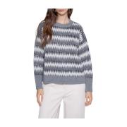 Jacquard Stijl Trui Kaos , Gray , Dames