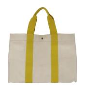 Pre-owned Canvas totes Hermès Vintage , Beige , Heren