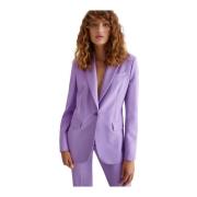 Stretch Violet Blazer Liu Jo , Purple , Dames