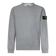 Grijze Logo Sweatshirt Aw24 Stone Island , Gray , Heren