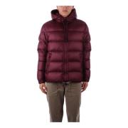 Bordeaux Hooded Jas met Ritszakken Afterlabel , Red , Heren