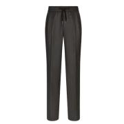 Antracietgrijze Wollen Flanellen Broek Dolce & Gabbana , Gray , Heren